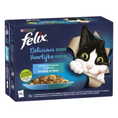 FELIX DELICIEUX DUOS Sélection de Poissons en Gelée