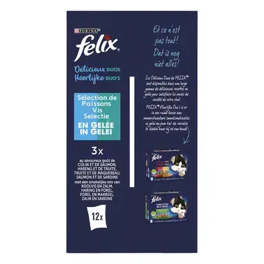 FELIX DELICIEUX DUOS Sélection de Poissons en Gelée