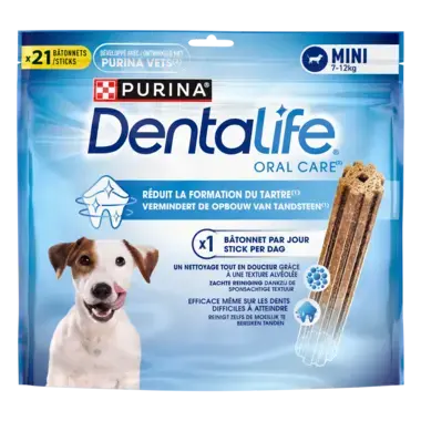 Verpakking Dentalife® kauwsticks voor kleine honden tussen 7 en 12 kg