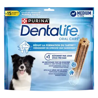 Emballage Dentalife® Bâtonnets à mâcher pour chien de taille moyenne entre 12 et 25 kg