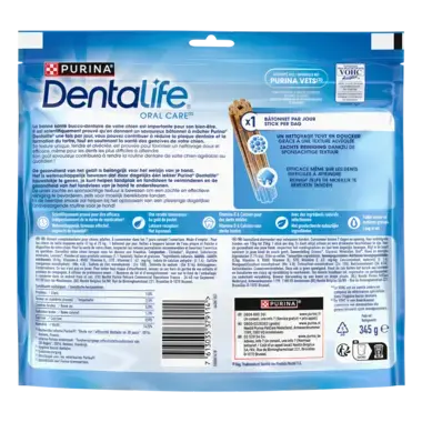 Dos d'emballage Dentalife® Bâtonnets à mâcher pour chien de taille moyenne entre 12 et 25 kg