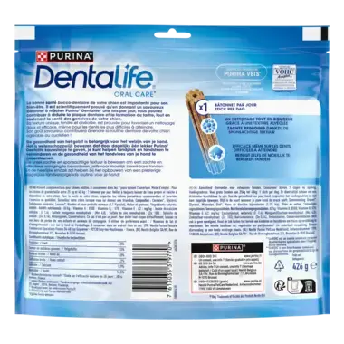 Dos d'emballage Dentalife® Bâtonnets à mâcher pour chien de grande taille entre 25 et 40kg