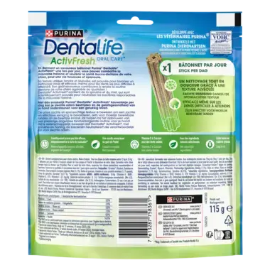 Dentalife® ActivFresh® Moyen Chien (12-25kg) - Bâtonnets à mâcher