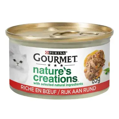 Verpakking GOURMET® NATURE'S CREATIONS™ MINI FILETS RIJK AAN RUND