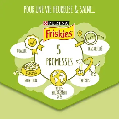 Les 5 promesses Friskies chien