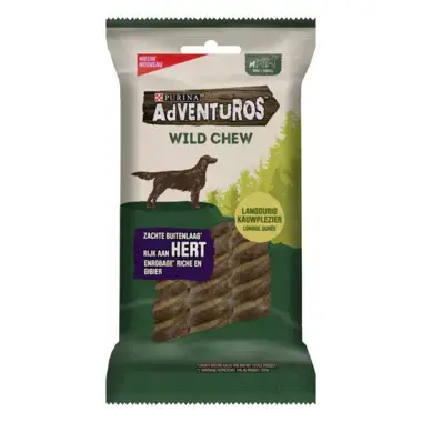 Verpakking AdVENTuROS™ rijk aan hert kauwsnack voor kleine honden