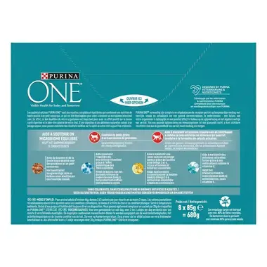 Purina ONE® Sterilcat natte kattenvoeding voor gesteriliseerde katten - Zalm en Kalkoen