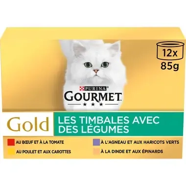 Achterkant Verpakking GOURMET® Gold Hartig Torentje met Groenten