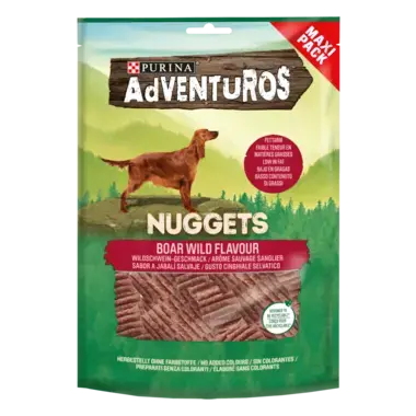ADVENTUROS® Hondensnacks Nuggets Rijk aan Wildzwijn